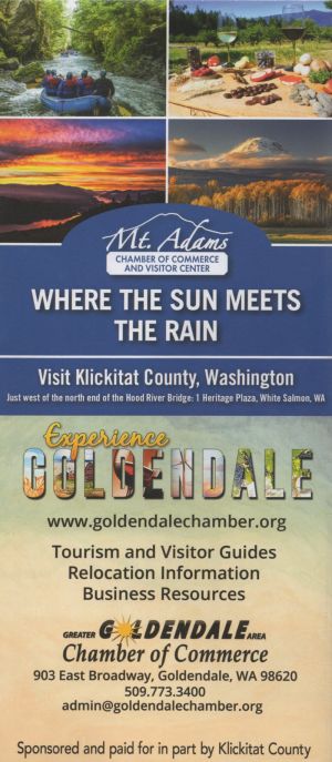 Klickitat County Touring Map brochure thumbnail