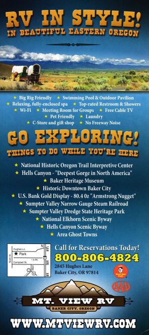 Camping on the Oregon Trail brochure thumbnail