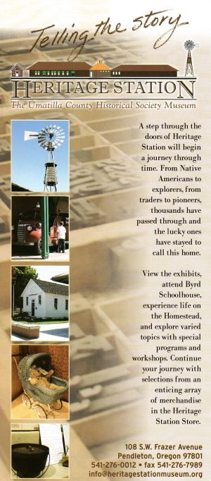 Umatilla County Historical Soc brochure thumbnail