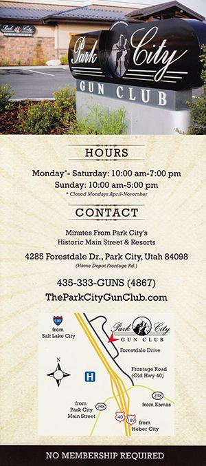Park City Gun Club brochure thumbnail