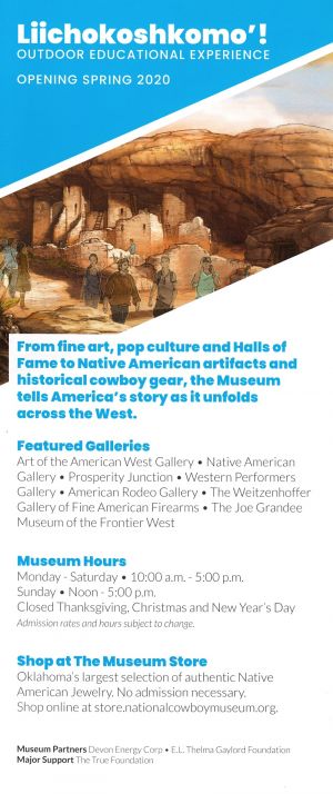 Nat'l Cowboy Museum brochure thumbnail