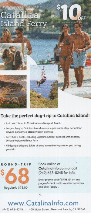Catalina Flyer Ferry brochure thumbnail