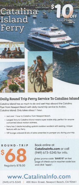 Catalina Flyer Ferry brochure thumbnail
