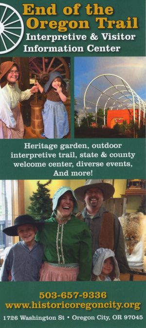 End of the Oregon Trail Center brochure thumbnail