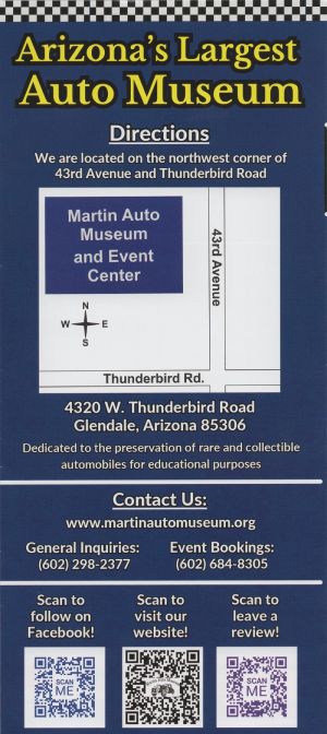 Martin Auto Museum brochure thumbnail