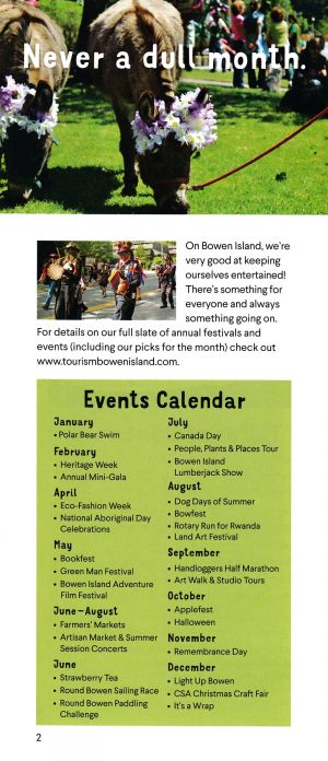 Tourism Bowen Island brochure thumbnail