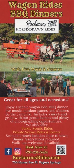Buckaroos Horse-Drawn Rides brochure thumbnail