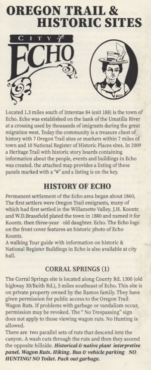 City of Echo brochure thumbnail