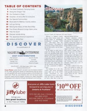 Discover Malheur County brochure thumbnail
