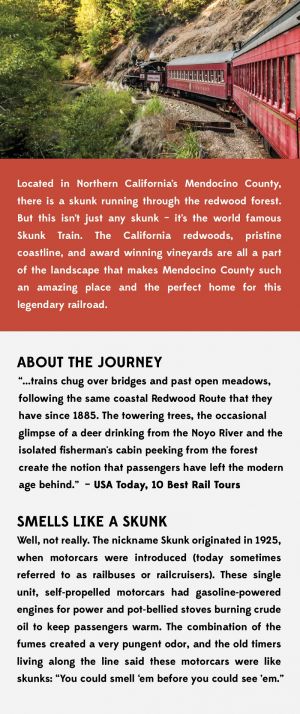 Skunk Train Railroad brochure thumbnail
