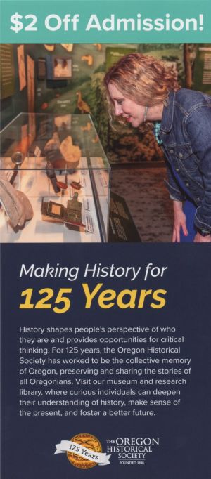 Oregon Historical Society brochure thumbnail