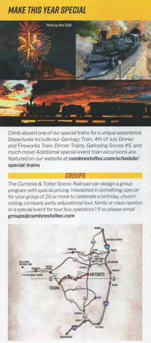 Cumbres & Toltec Railroad brochure thumbnail