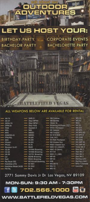 Battlefield Vegas brochure thumbnail