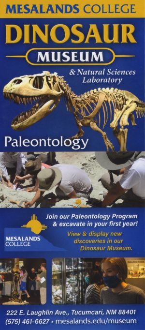 Mesalands Dinosaur Museum brochure thumbnail