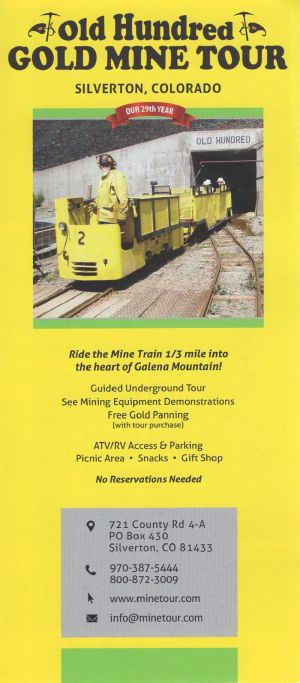 Old Hundred Gold Mine Tour brochure thumbnail