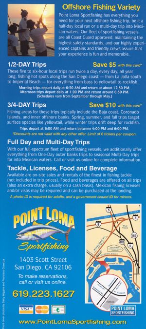 Point Loma Sportfishing brochure thumbnail