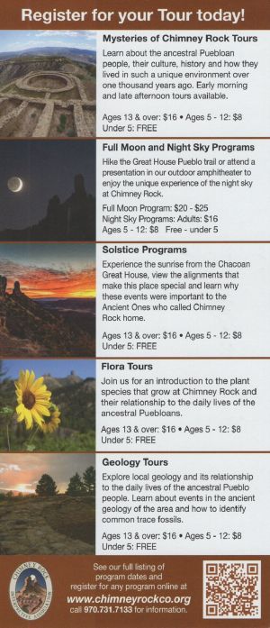 Chimney Rock National Monument brochure thumbnail