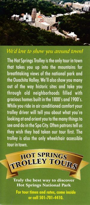 Hot Springs Trolleys brochure thumbnail
