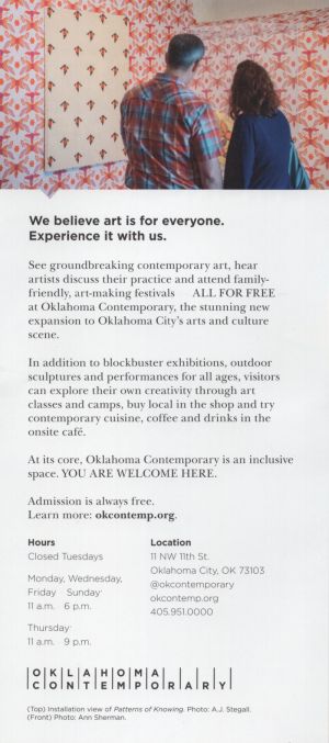 OK Comtemporary Arts Center brochure thumbnail