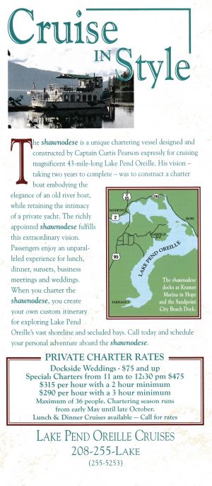 Lake Pend Oreille Cruises brochure thumbnail