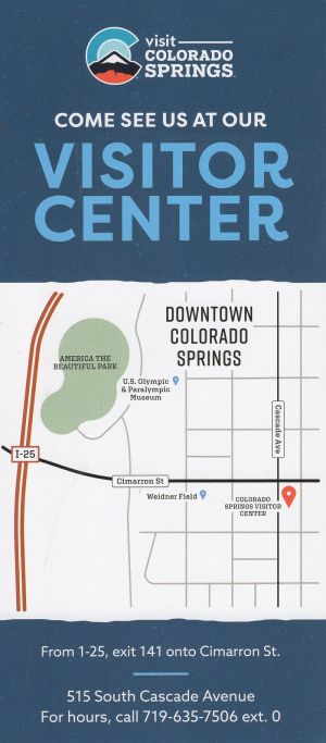 CO Springs Visitor Center brochure thumbnail