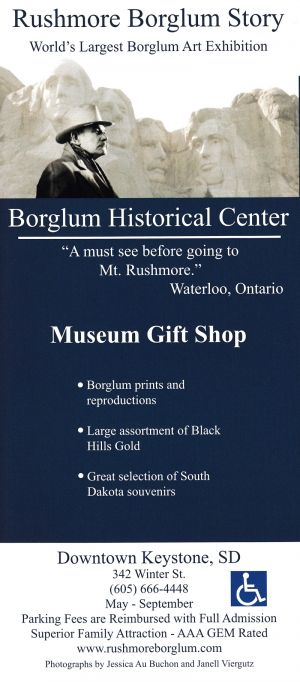 Rushmore Borglum Story brochure thumbnail