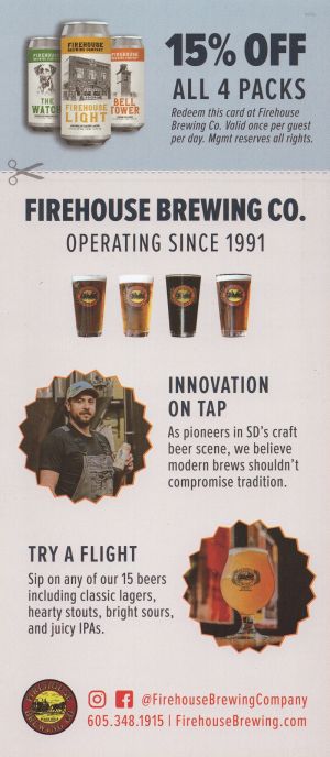 Firehouse Brew Pub brochure thumbnail