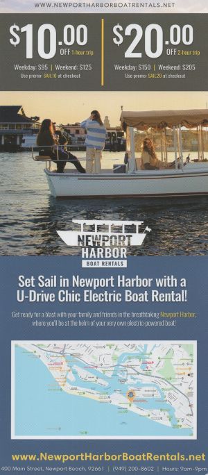 Newport Harbor Boat Rentals brochure thumbnail