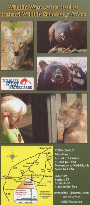 Wildlife West - Endangered Wolves brochure thumbnail