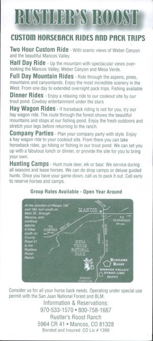 Mesa Verde Stables brochure thumbnail