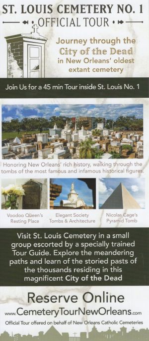 Cemetery Tours NOLA LLC brochure thumbnail
