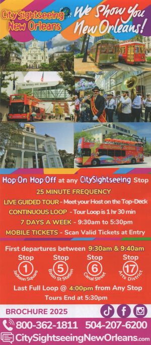 City Sightseeing New Orleans Tours brochure thumbnail