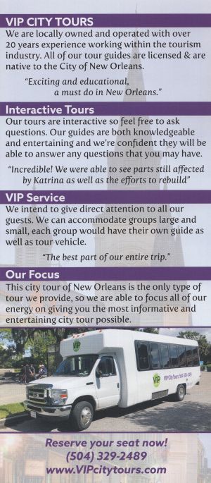 New Orleans VIP Tours brochure thumbnail