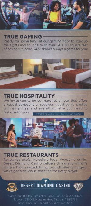 Desert Diamond Casino - Tucson brochure thumbnail