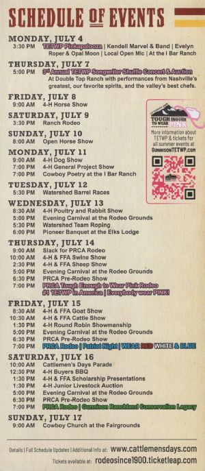 Cattlemen's Days brochure thumbnail