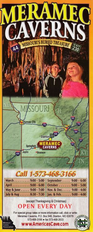 Meramec Caverns brochure thumbnail