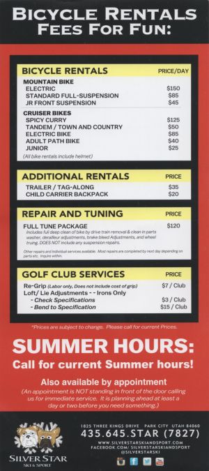 Silver Star Ski & Sport brochure thumbnail