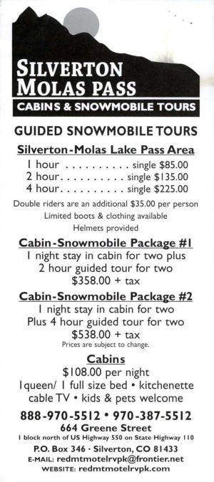 Red Mountain Motel/RV brochure thumbnail