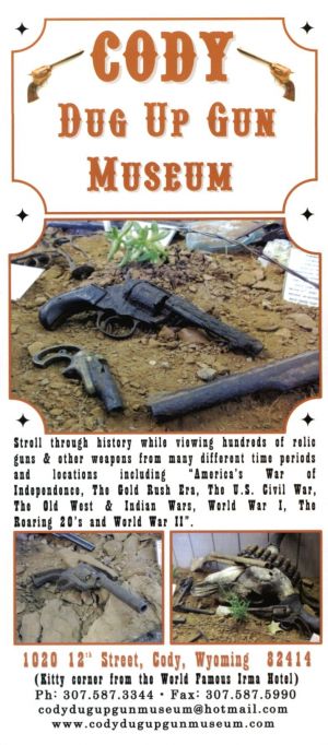 Cody Dug Up Gun Museum brochure thumbnail
