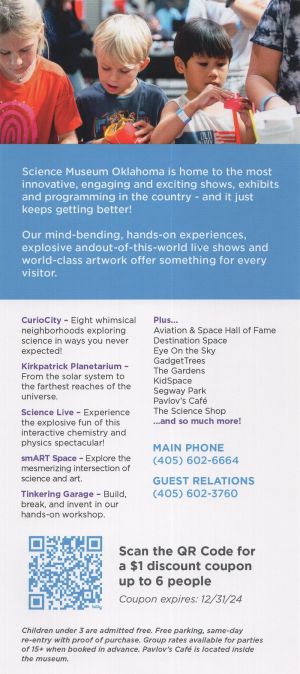 Science Museum Oklahoma brochure thumbnail