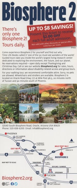 U of A Bisophere 2 brochure thumbnail
