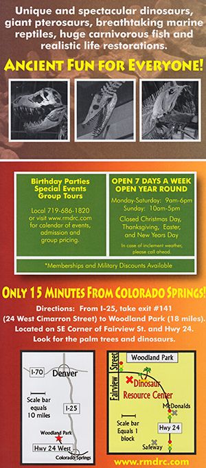 Dinosaur Resource Center brochure thumbnail
