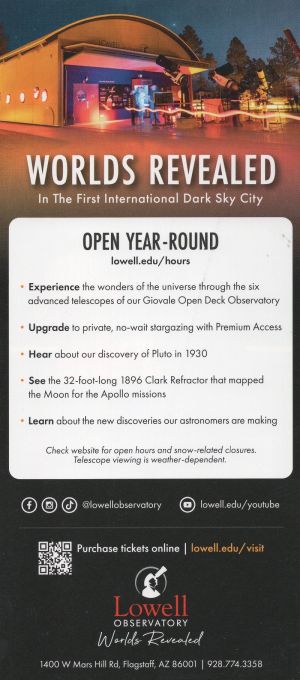Lowell Observatory brochure thumbnail
