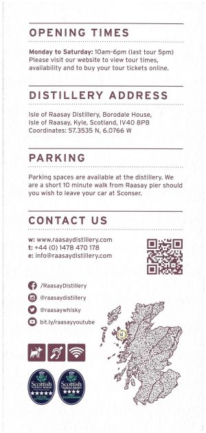 Isle of Raasay Distillers brochure thumbnail