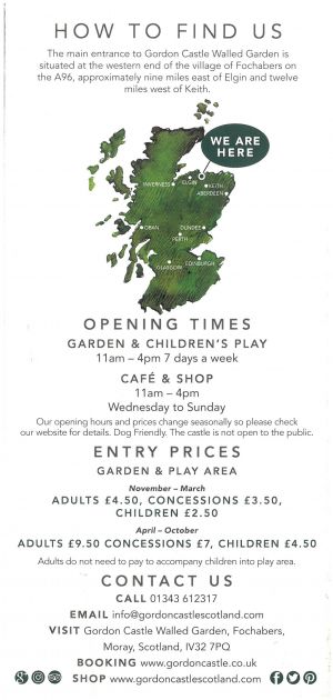 Gordon Castle Walled Garden brochure full size