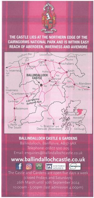 Ballindalloch Castle & Gardens brochure full size