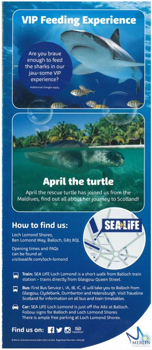 SeaLife Loch Lomond brochure thumbnail