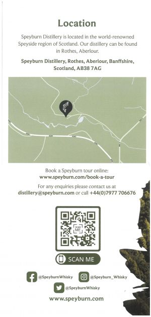 Speyburn Distillery brochure full size