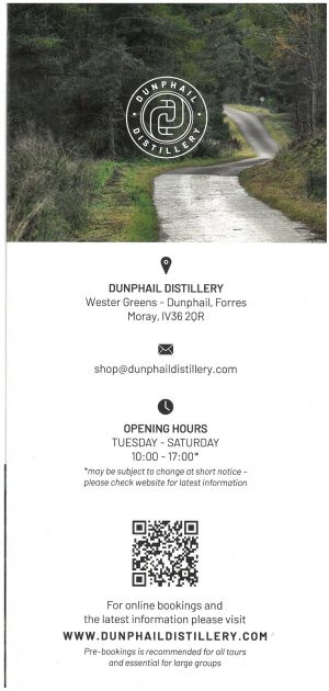 Dunphail Distillery brochure full size