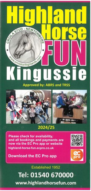 Highland horse Fun Kingussie brochure full size